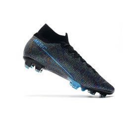 Zapatos Nike Mercurial Superfly 7 Elite DF FG Longitud de onda Negro Azul_7.jpg